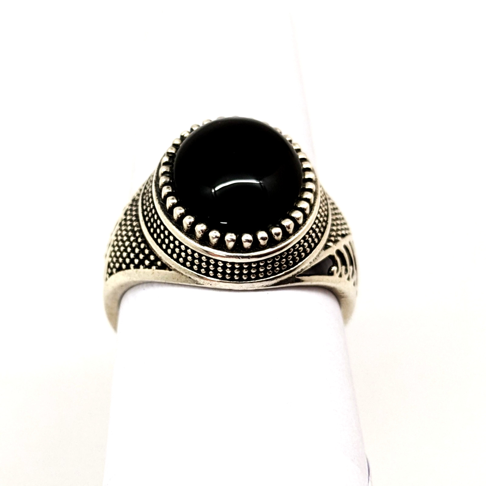 Vintage Luxury RING Silver 925 with Big Bright Stone -size: 9US (19mm), 6.2g| #6