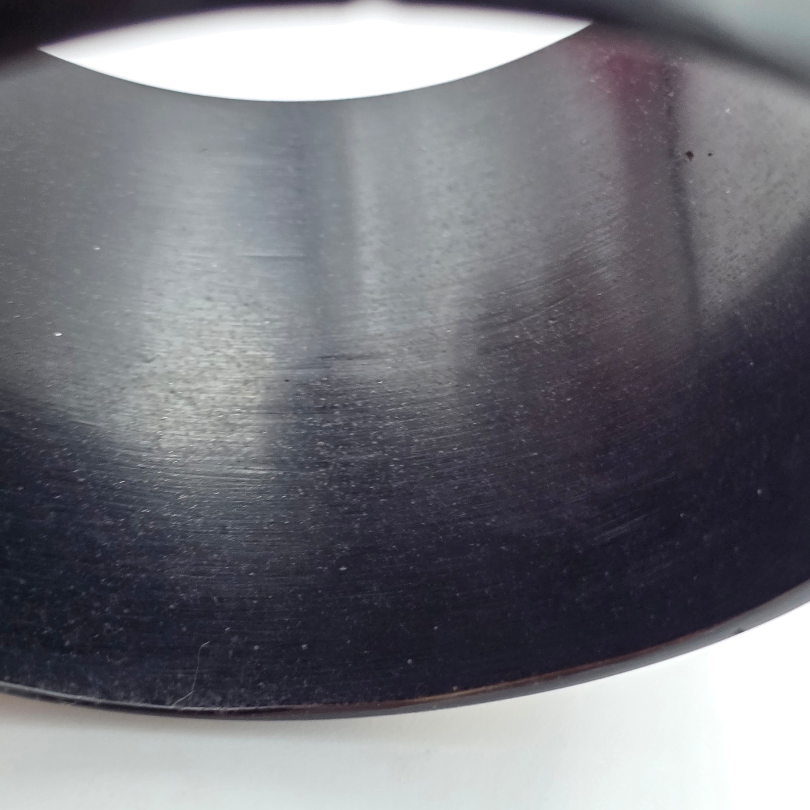 Brown Black Acrylic Bangle Bracelet 8 in Wide Chunky Statement Vintage