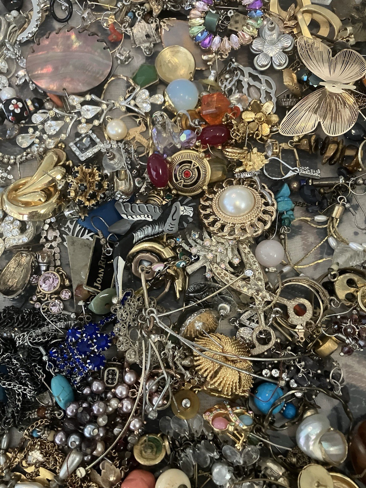 Vintage Lot Single Earrings Pierced Wires Posts Craft 3.12 Lbs
