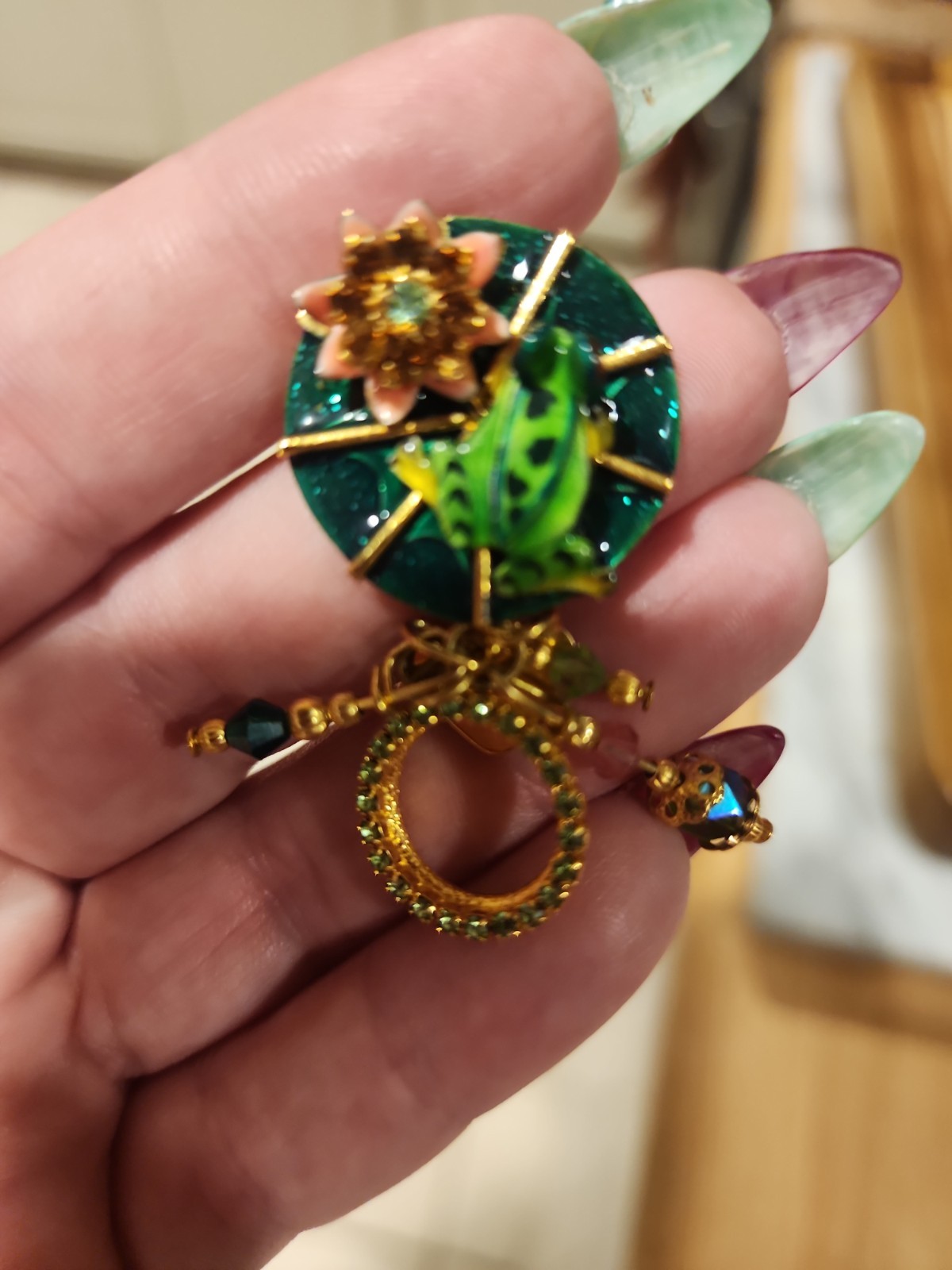 Lunch At The Ritz Frog Legs Earrings