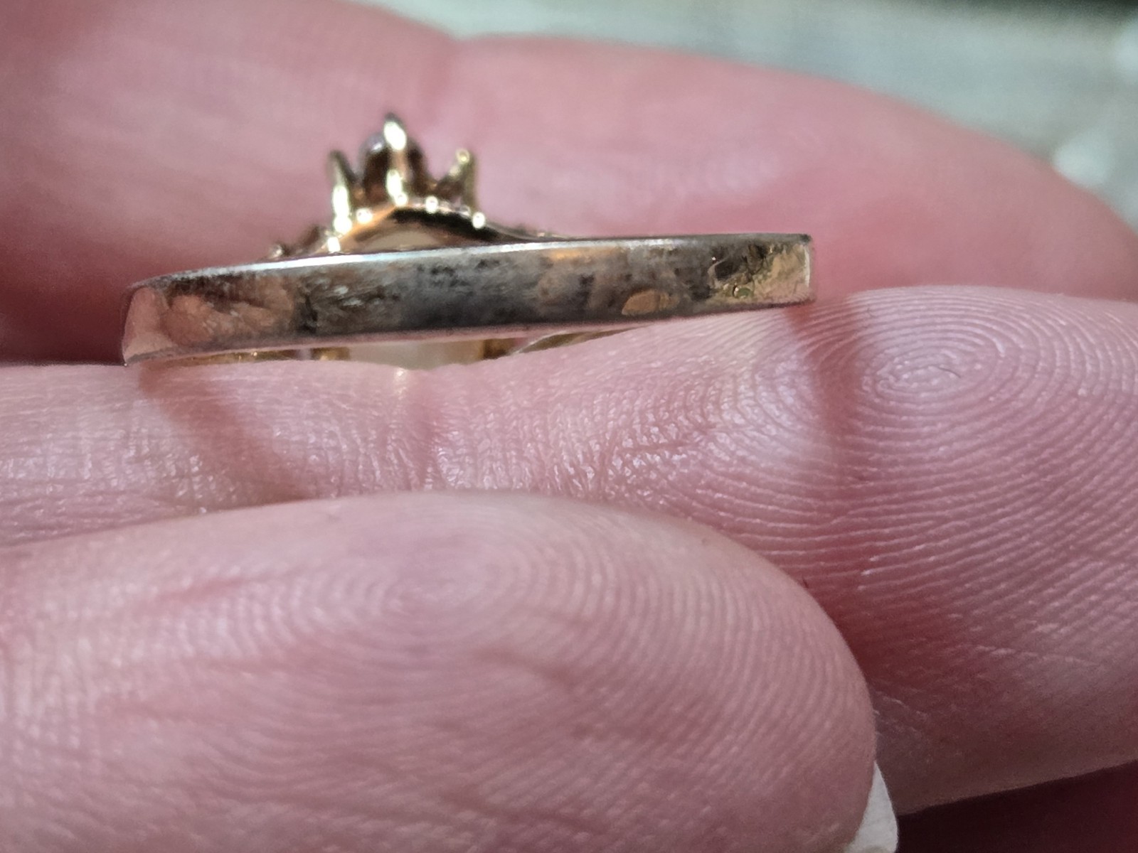 Vintage Opal Estate Jewelry Ring Yellow Gold 10k ST
