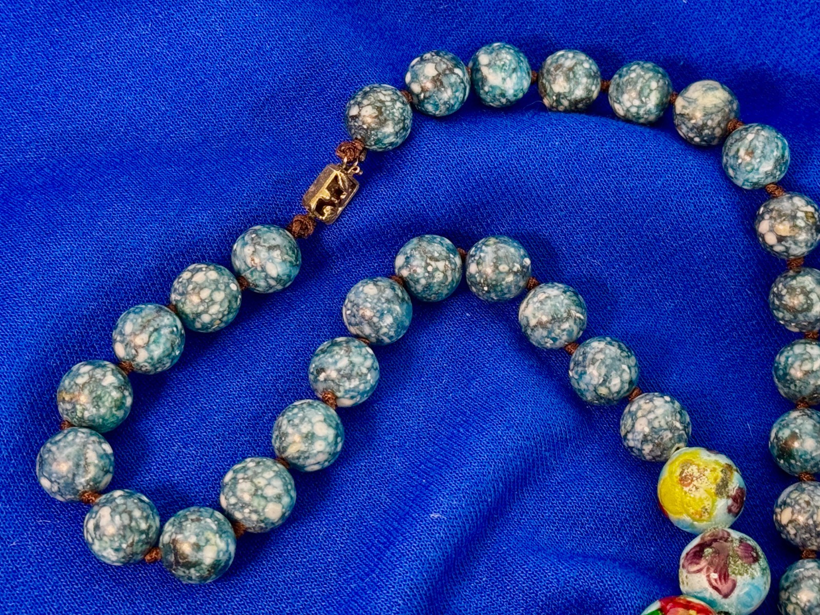 Vintage Chinese Turquoise Necklace. Rare, very unique. Family-owned piece-Taiwan