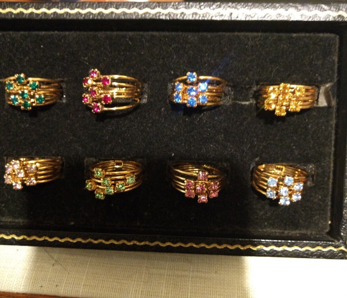 Lot of Birthstone rings 12