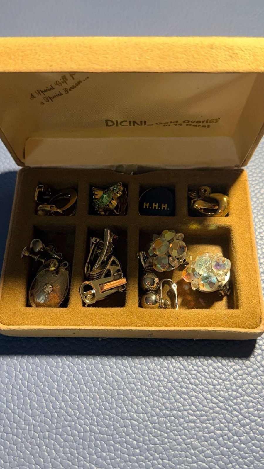 Vintage Clip-On and Screw-Back Earring Lot with Enamel Pin