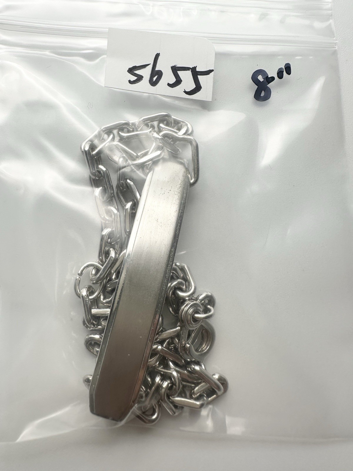 Vintage Engravable ID Bracelet SPEIDEL USA Silver Tone Link Bracelet 8”