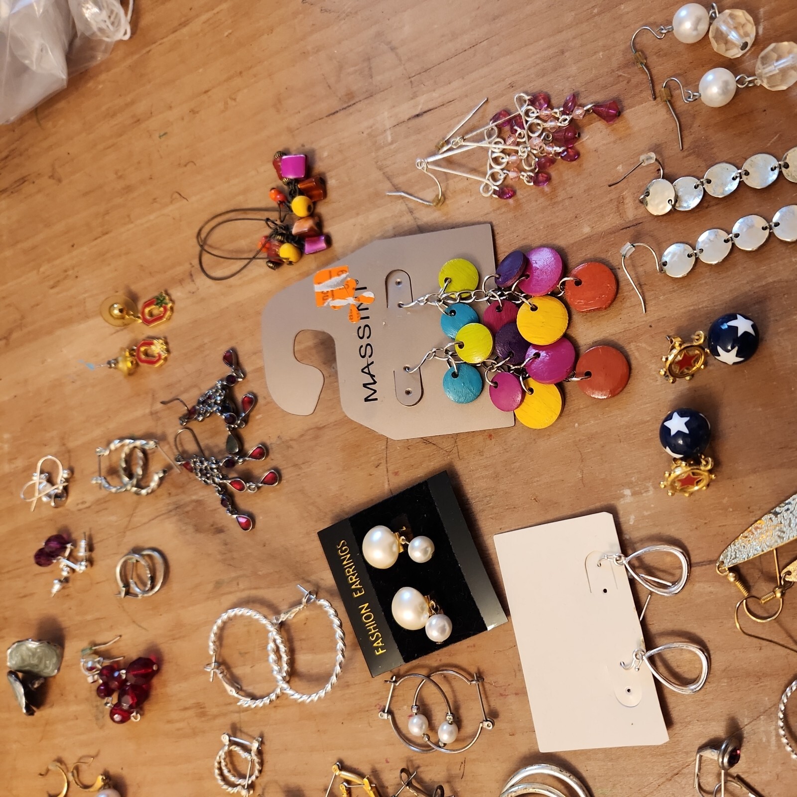 Large Lot Vintage Retro Costume Jewerly Earrings CORO KRAMER
