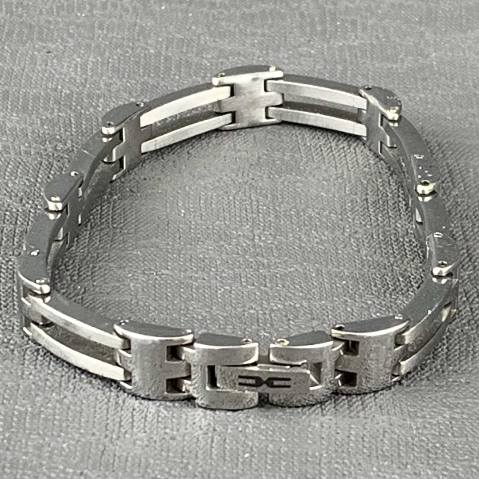Vintage Stainless Steel Link Bracelet 7 Inch