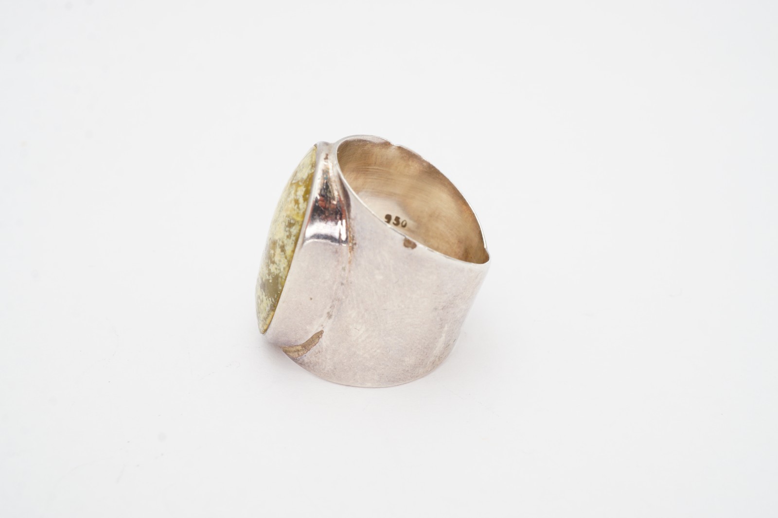 Vintage 950 Silver Multi Color Stone Ring Size 7.25