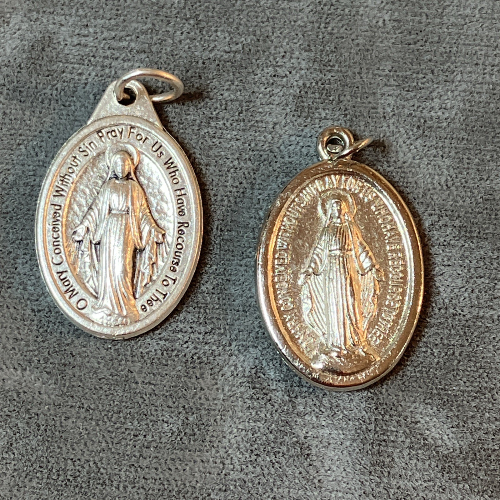 VTG / Modern Costume Jewelry Lot Religious Pocket Shrine Angels Silver Gold Tone
