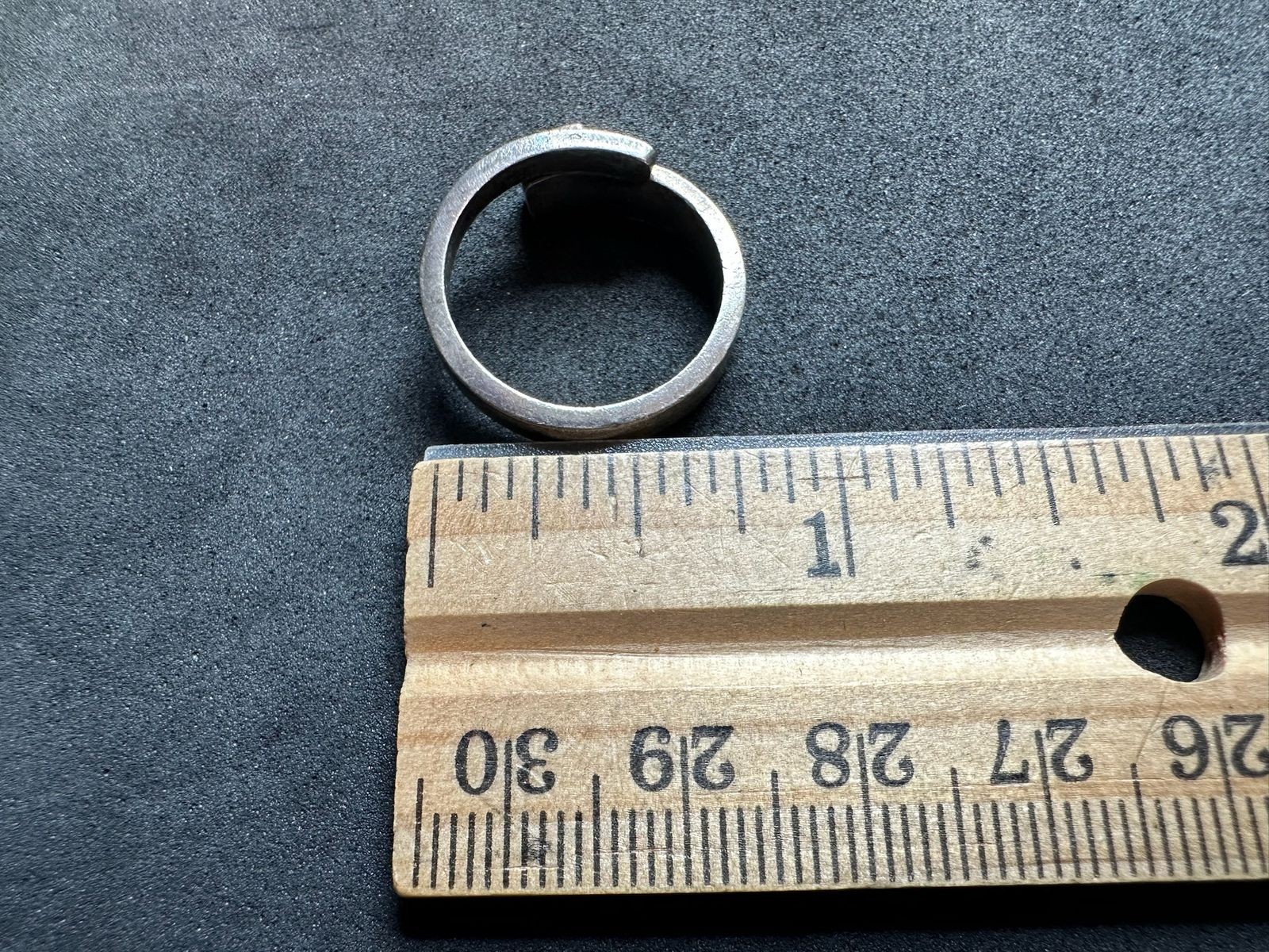 4.65g Vintage Sterling Silver 925 Adjustable Square Ring Size 7 M