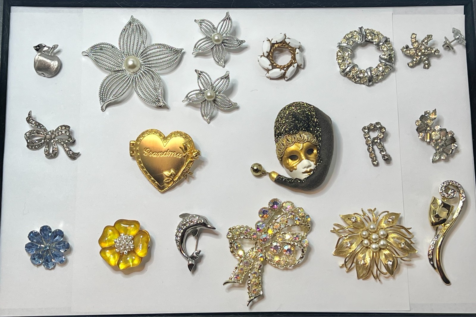 ‘You Pick’ Vintage Brooch Pins Trifari, EdLee, Austria, Lisner, Otis Sterling ++