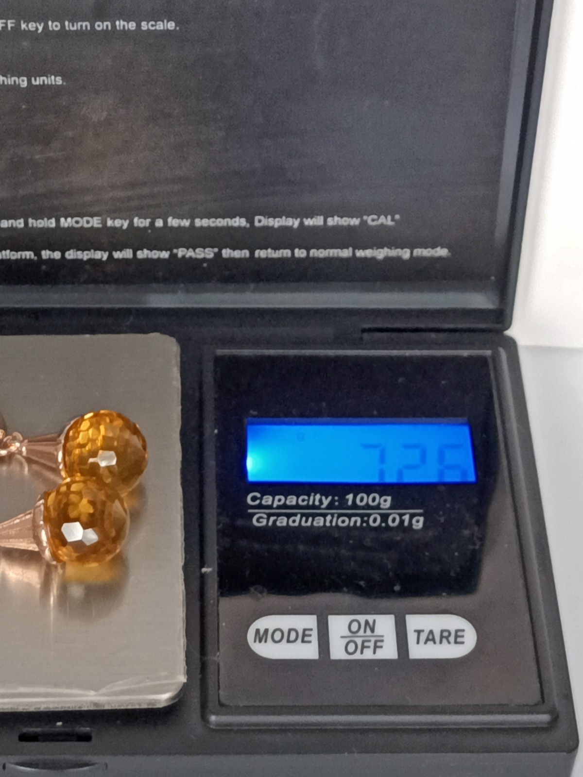 Vintage 1990-s 14 Ct Rolled Gold Citrine Zircons Earrings – Hallmarked 585 RG