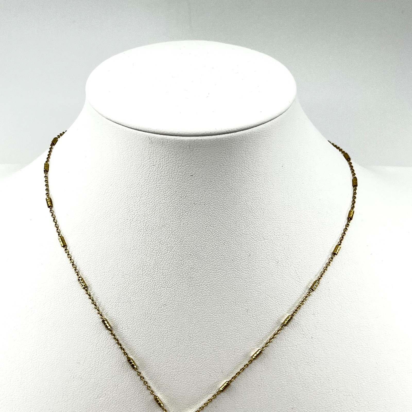 Vintage Gold Tone Celestial Crescent Moon Star Medallion Pendant Necklace Y2K