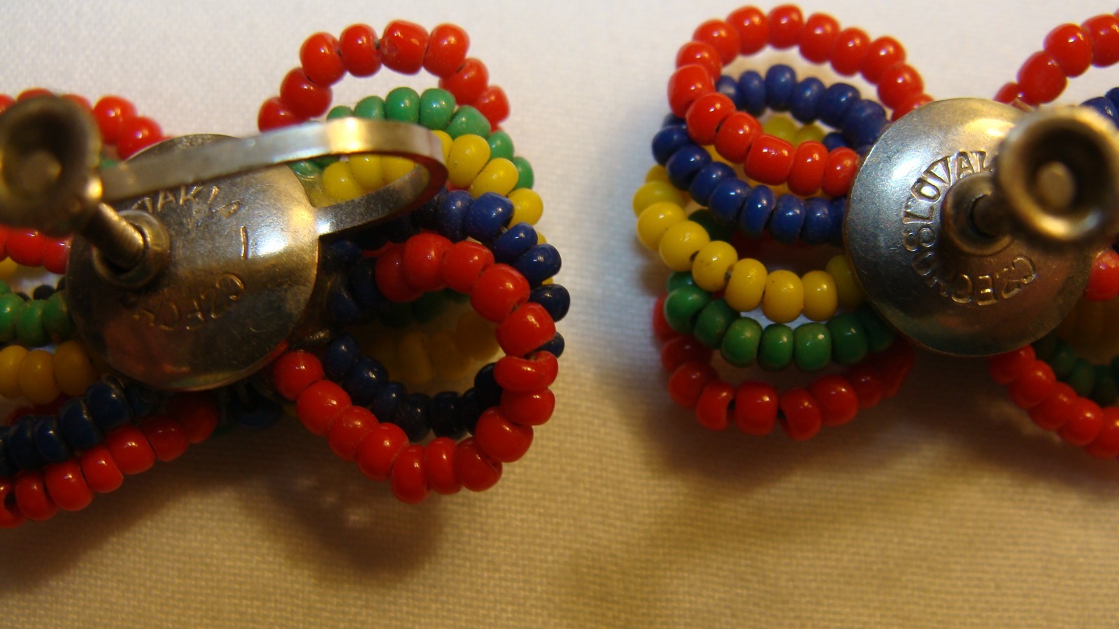 10 Pairs Vintage Earrings Austria W. Germany Czech Japan Hong Kong