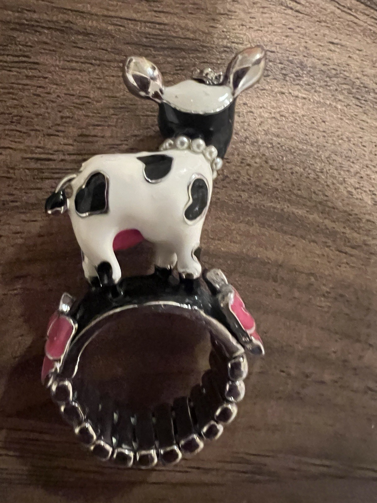 Betsey Johnson Cow Ring Sz 6 – Rare- 15