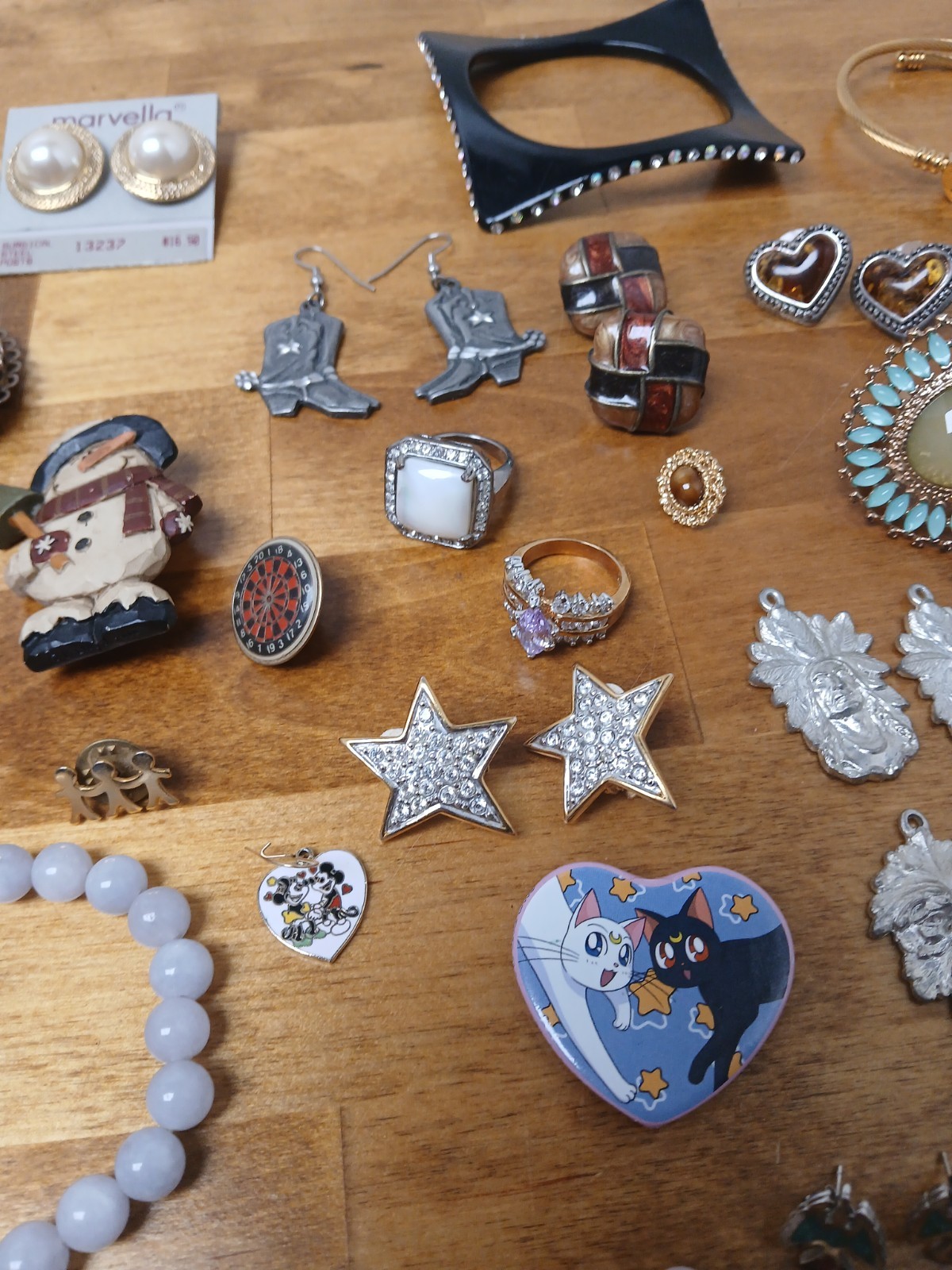 Mystery Silver Tone Accessories – Jewelry lot Vintage Clip On Bracelet Pin