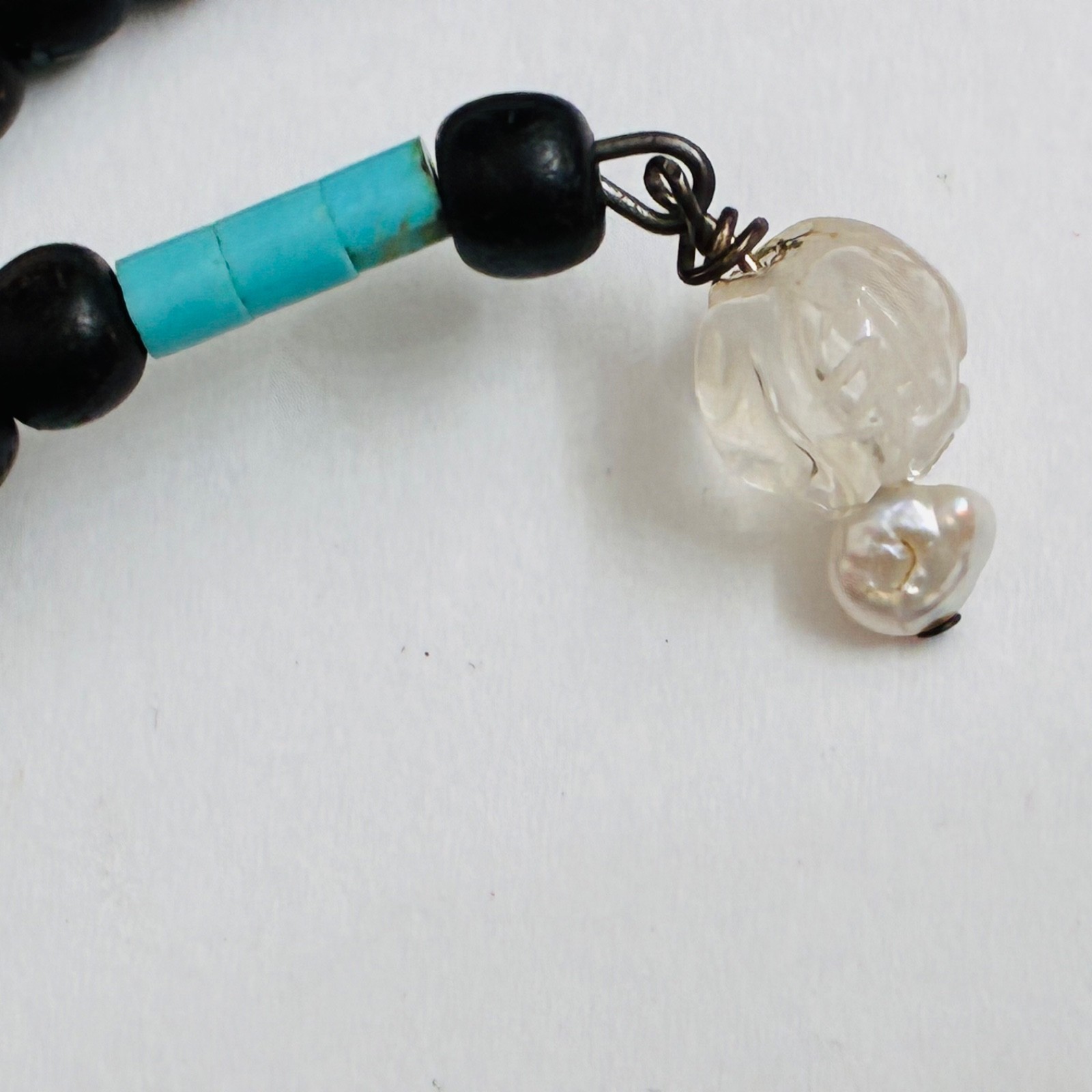 Red Cinnabar Turquoise Necklace
