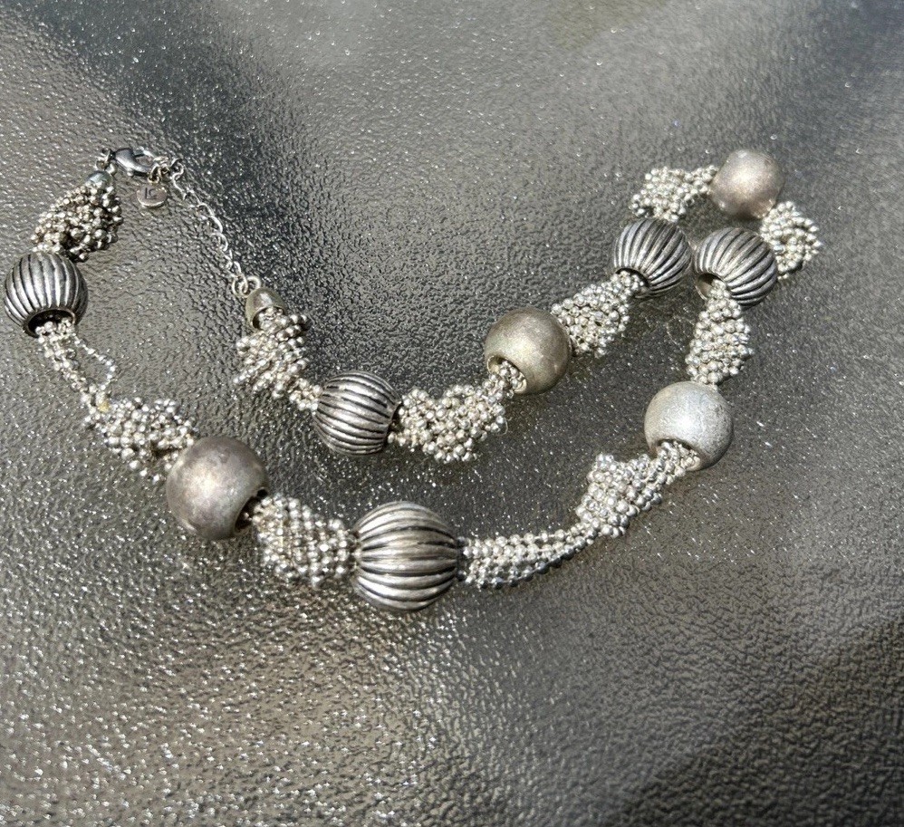Vintage Liz Claiborne Silver Necklace