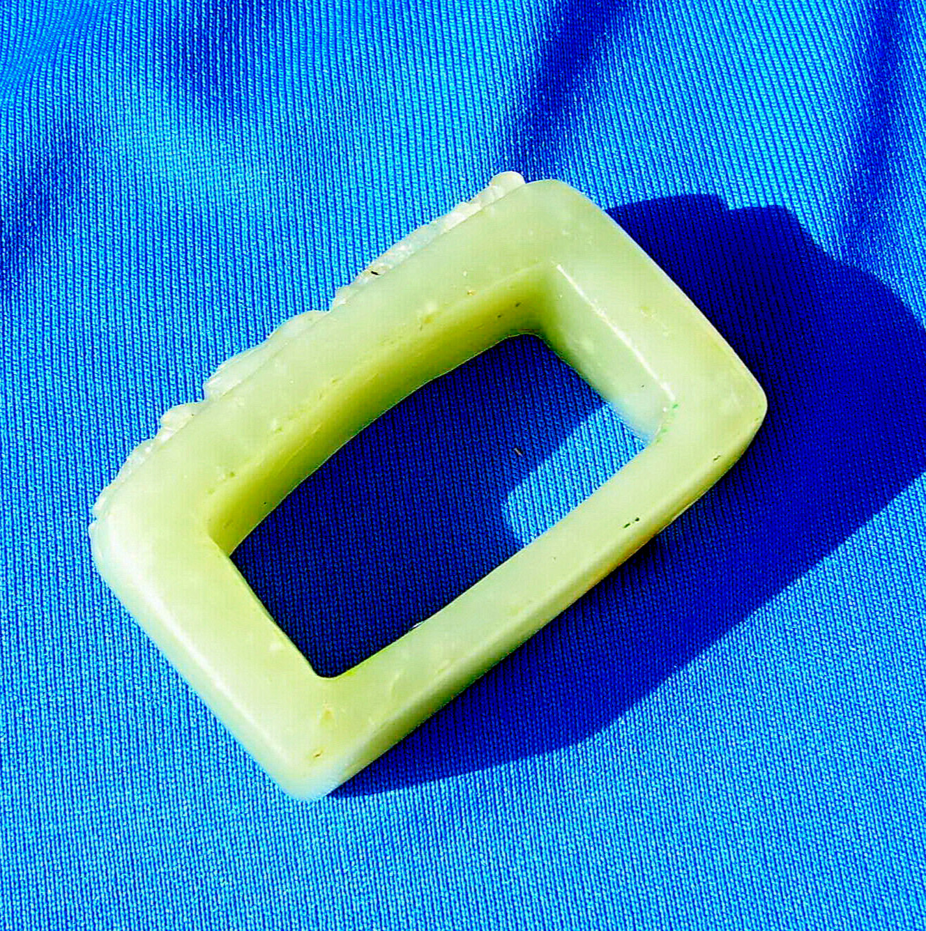 Original Art Deco Antique Old Green Gray Color JADE Sword Slide Guard Fitting