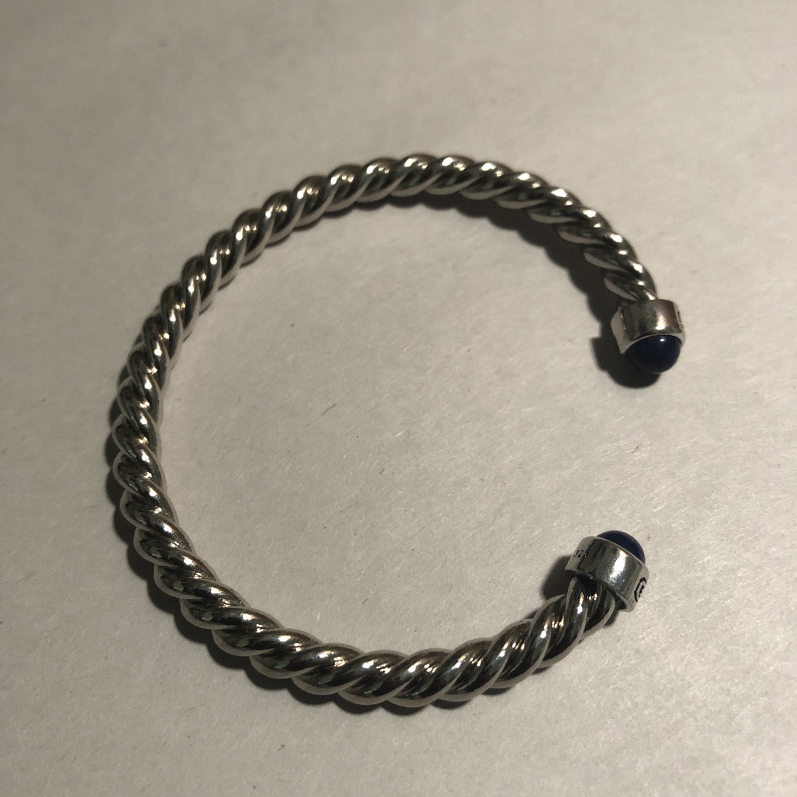 Men’s Vintage Cable Style Sterling Silver cable Bracelet flexable/adjustable