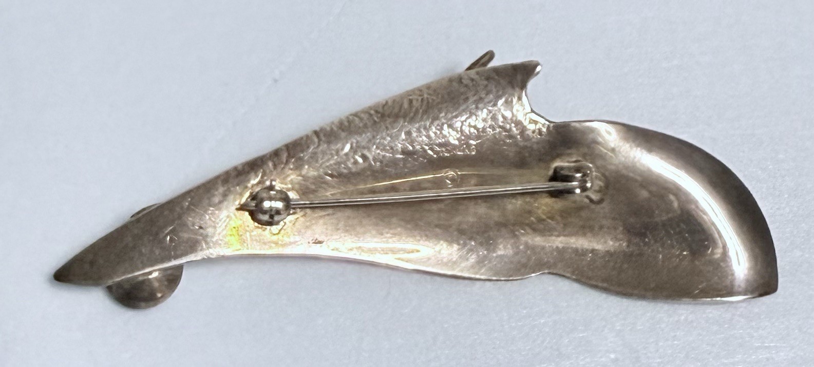J. Barnes Signed Sterling Silver MCM Pearl Pin 3 Inches Long 10.9 Grams
