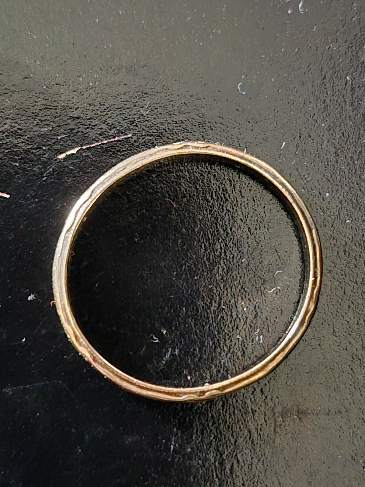 Vintage 14K Yellow Gold Plain Band Ring 1.28g Size 6.5 Minimalist Wedding Stack