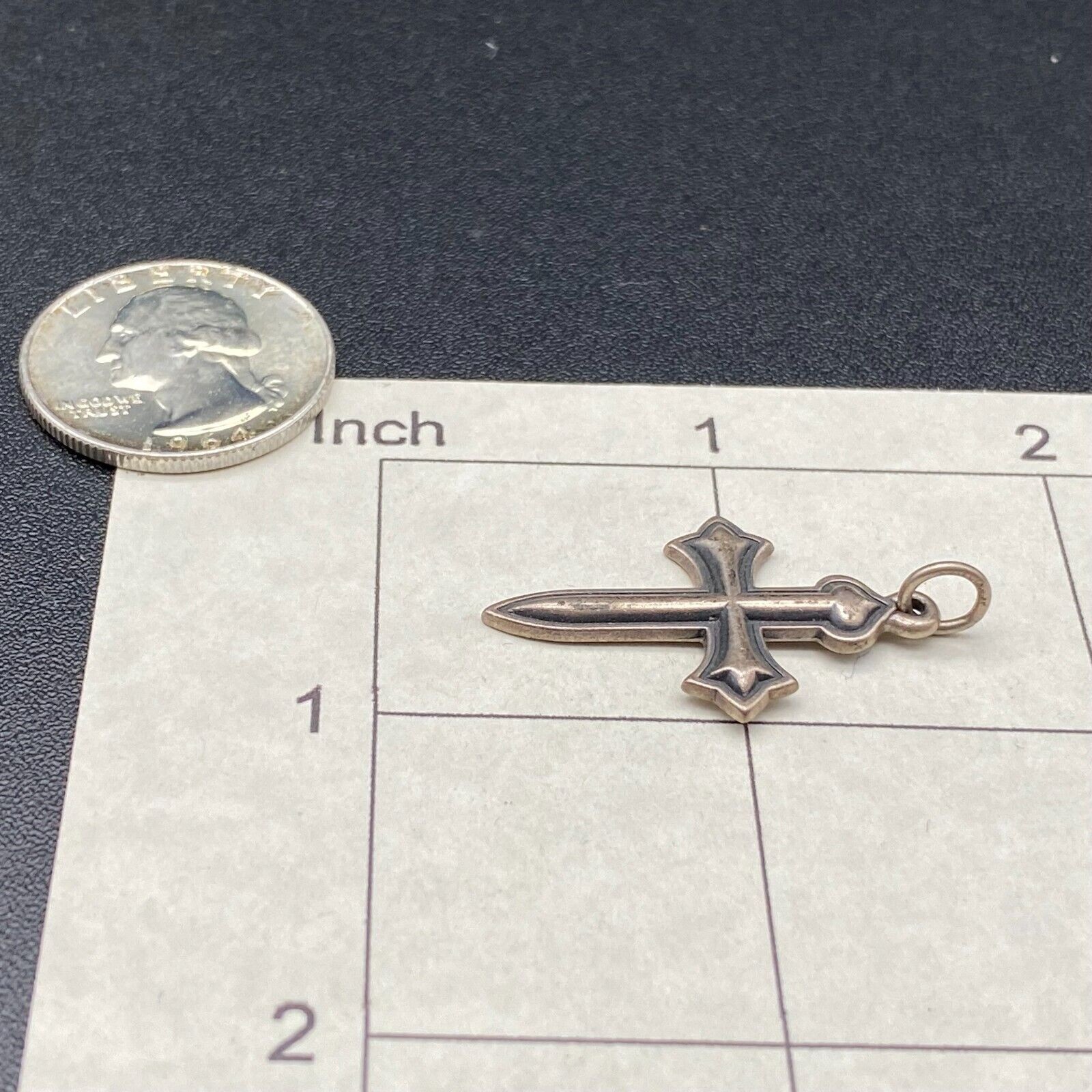 Vintage James Avery Cross Sterling Silver Pendant Charm