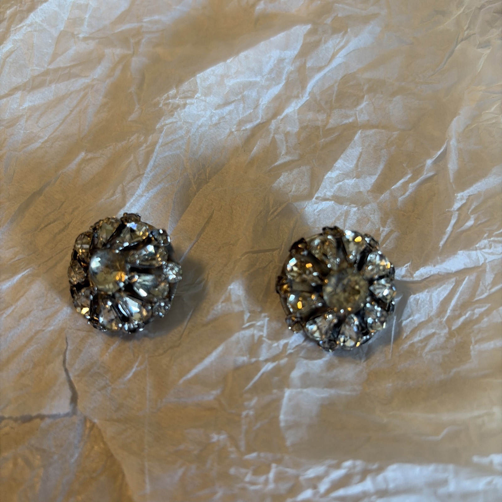 Vintage Fred Block Earrings-circa 1930-50, Older Earrings That Still Sparkle