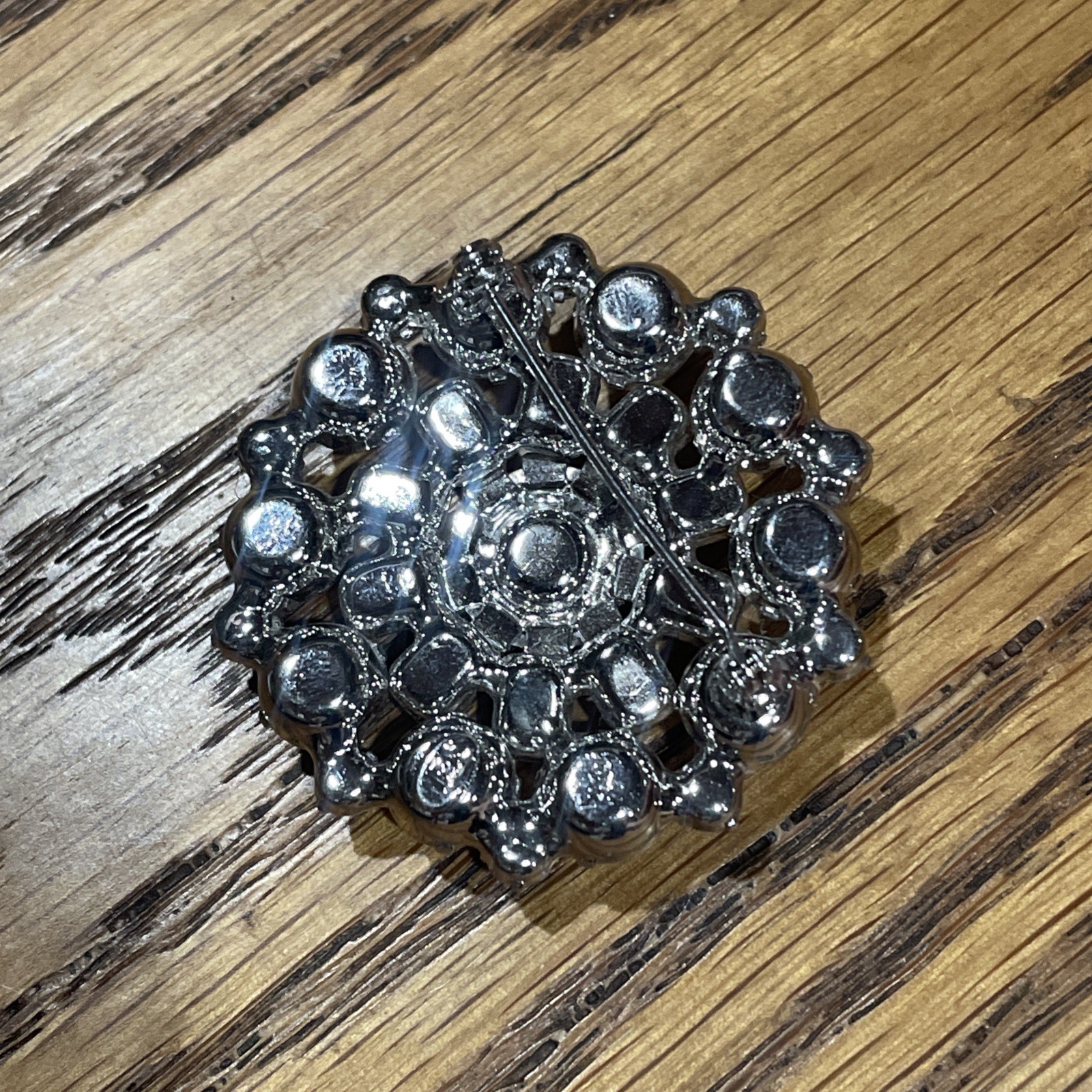 Vintage WEISS Signed Crystal Rhinestone Brooch Pin Dome 1950’s – 1960’s