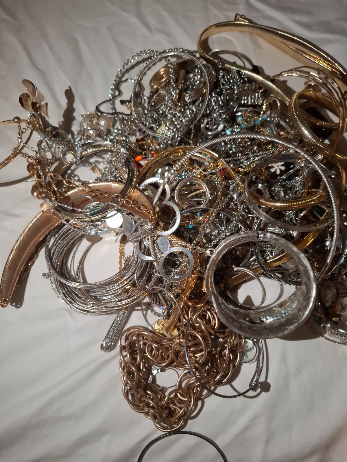 Unsearched Jewelry Lot Vintage to Modern 7 Lb
