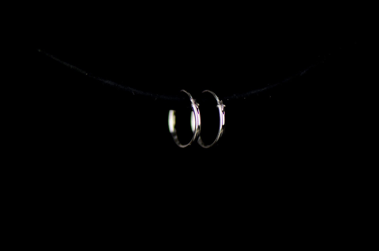 Sterling Silver Hoops Pierced Earrings