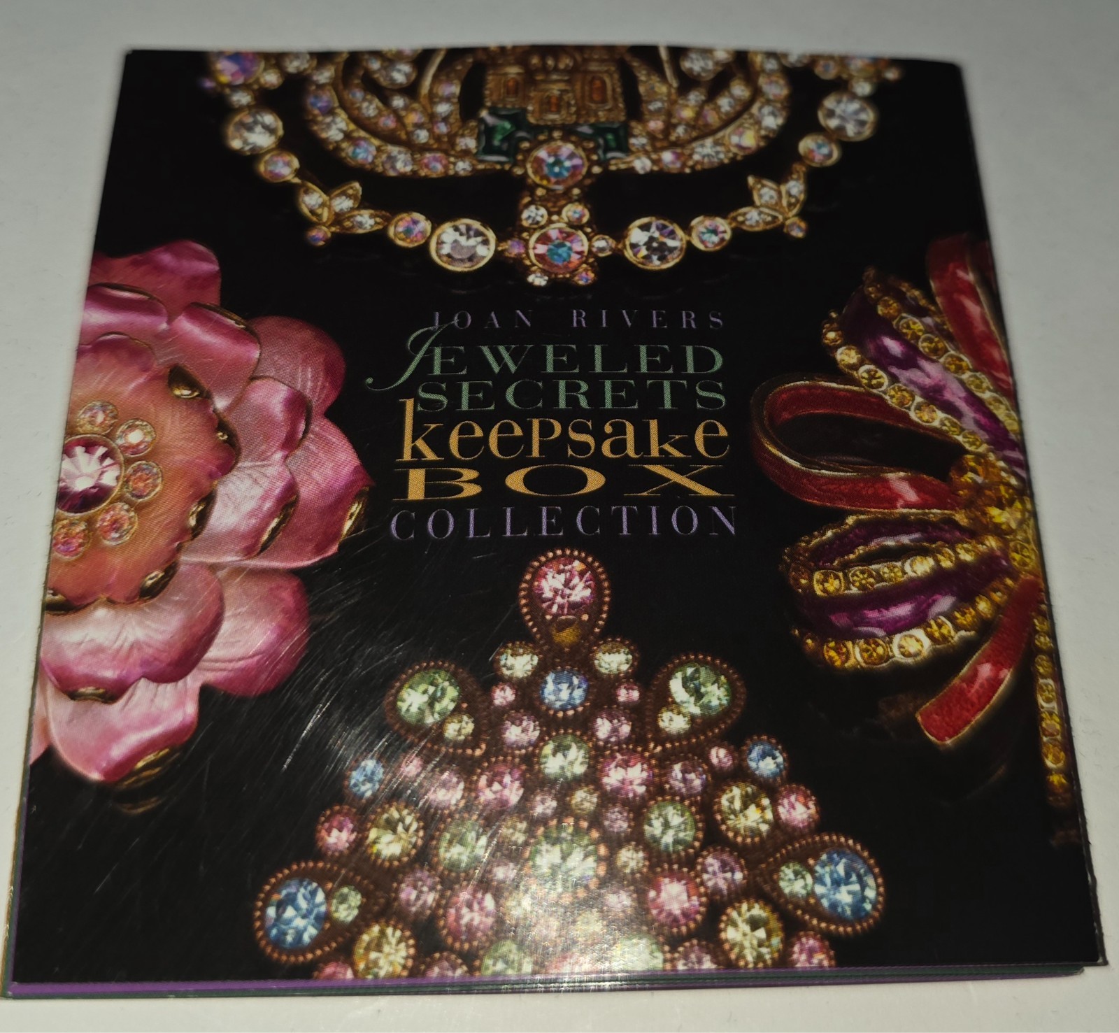 joan rivers jeweled secrets keepsake box Treasured Reverie brooch earrings pin