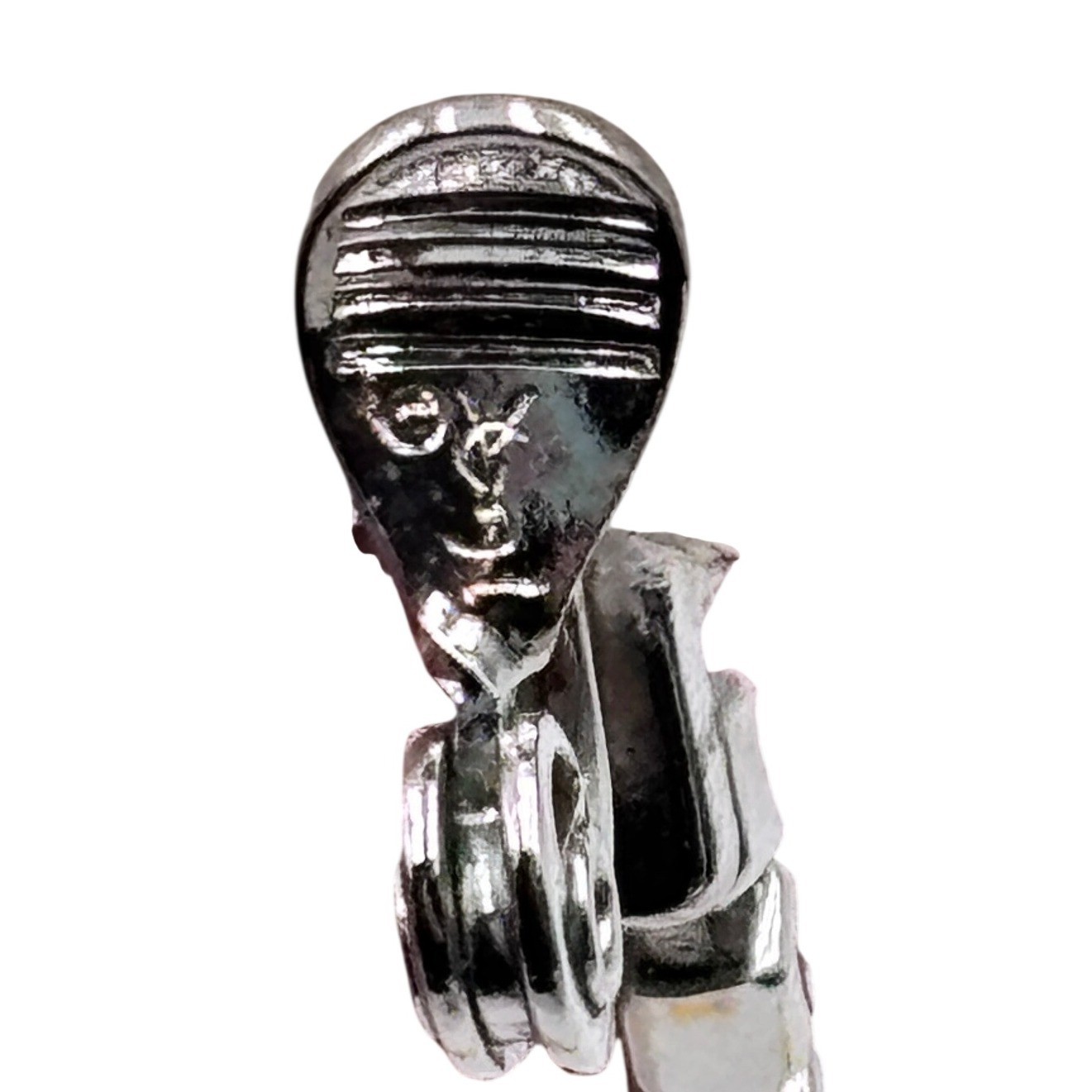 VINTAGE Yves Saint Laurent YSL Vintage Blue Clear Crystal Drop Clip On Earrings