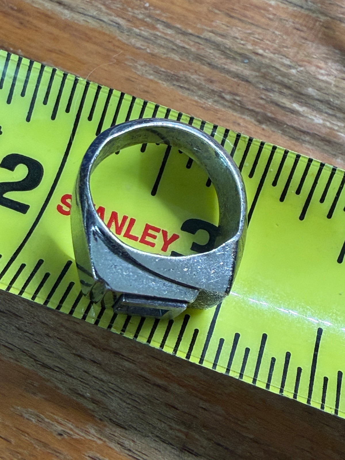 Vintage Sterling Silver Stamped Typeface Monogram “C” Ring Size 7 Weight 9.9g