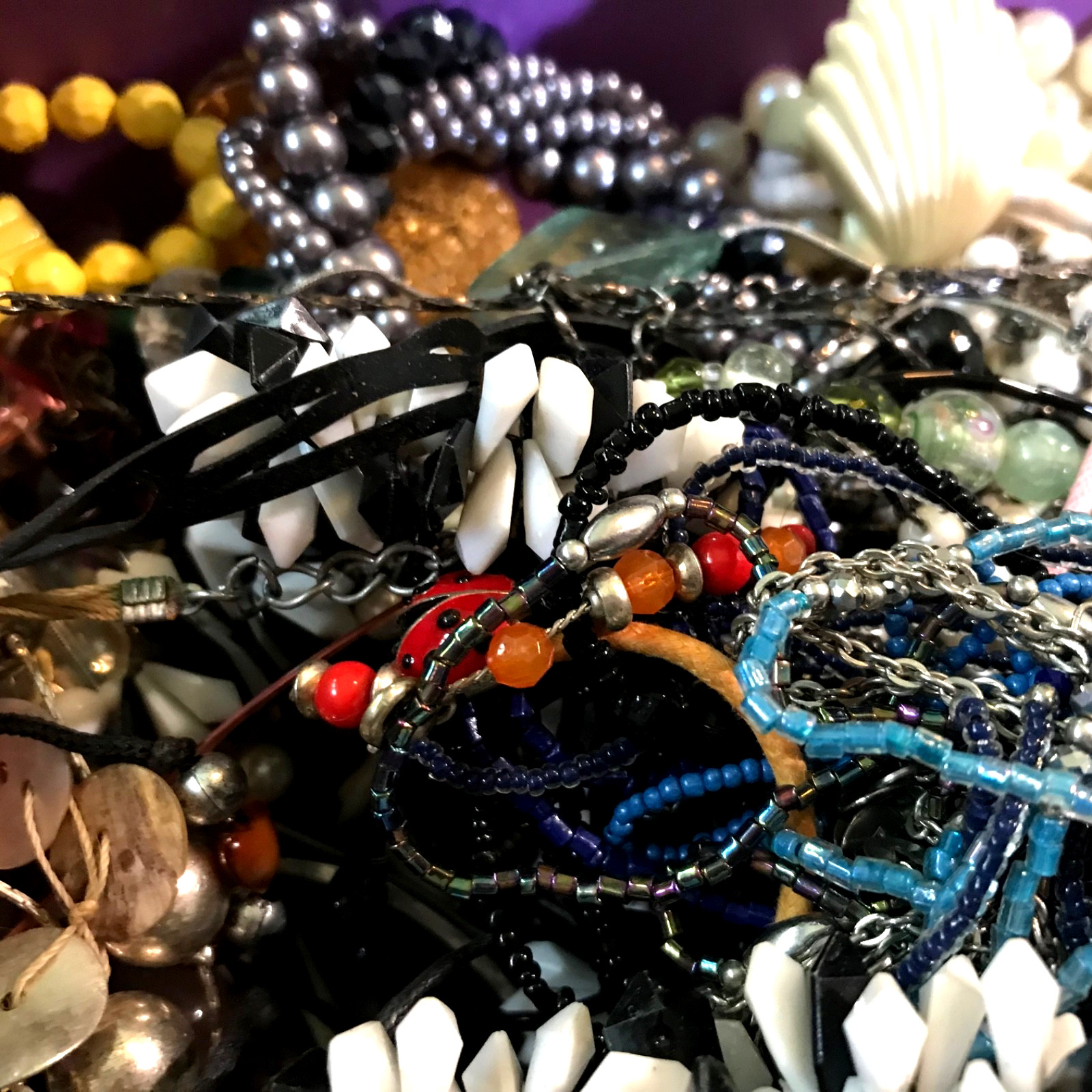1/2 lb Mixed Vintage-Now ESTATE Jewelry lot ALL WEARABLE, NO JUNK, PAIRED 🌺
