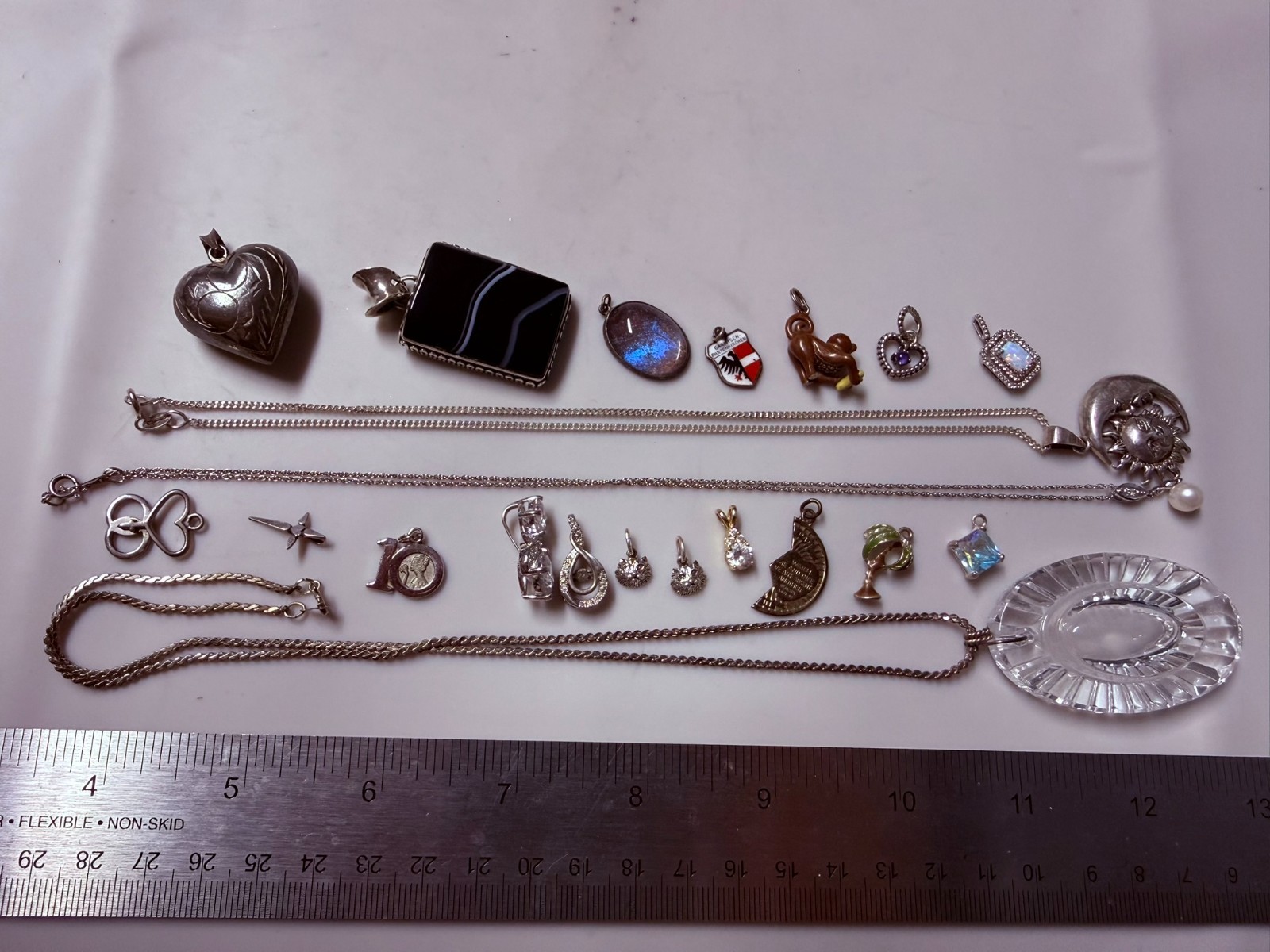 Collection Lot Amazing Vintage and Modern Sterling Silver Pendants #Decor – W8