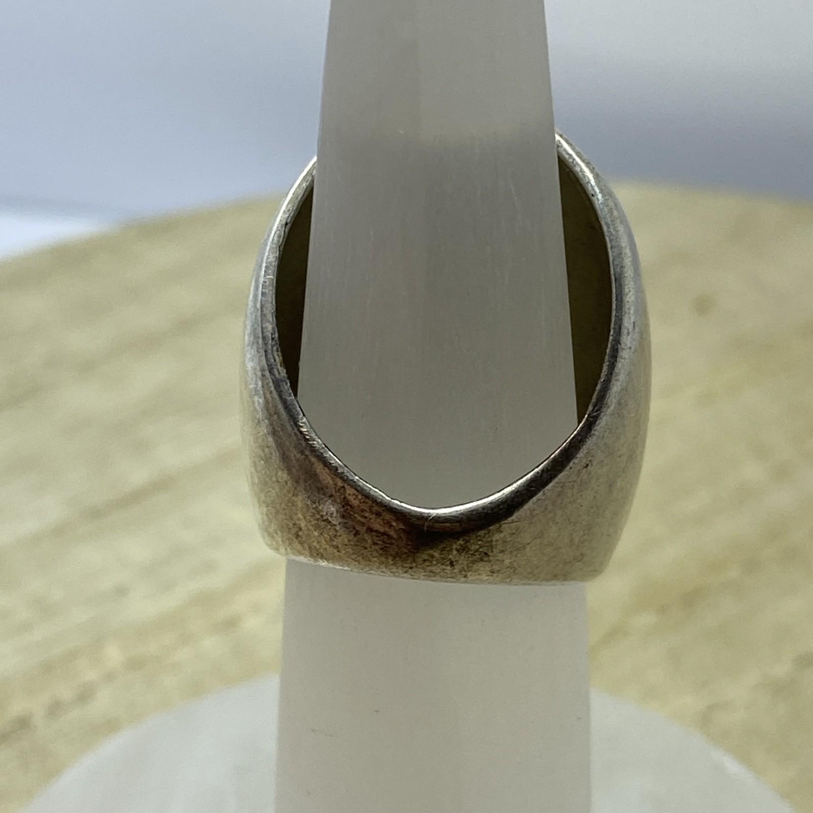 Large Domed Knuckle Ring Sterling Silver Made In Mexico Size 5.5