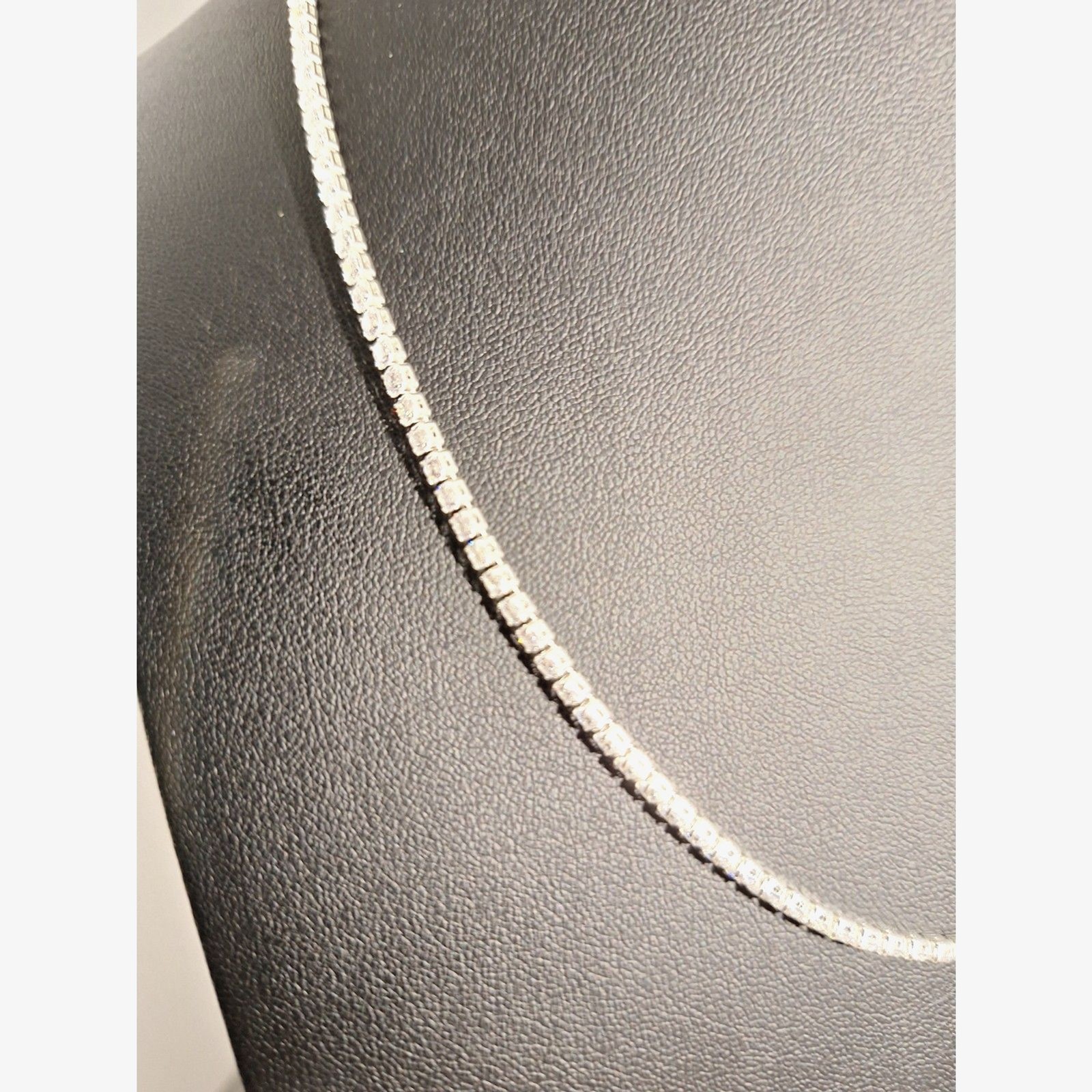 A Vintage Rhinestone Choker Necklace Cubed Prong Set Elegant Evening Old Money
