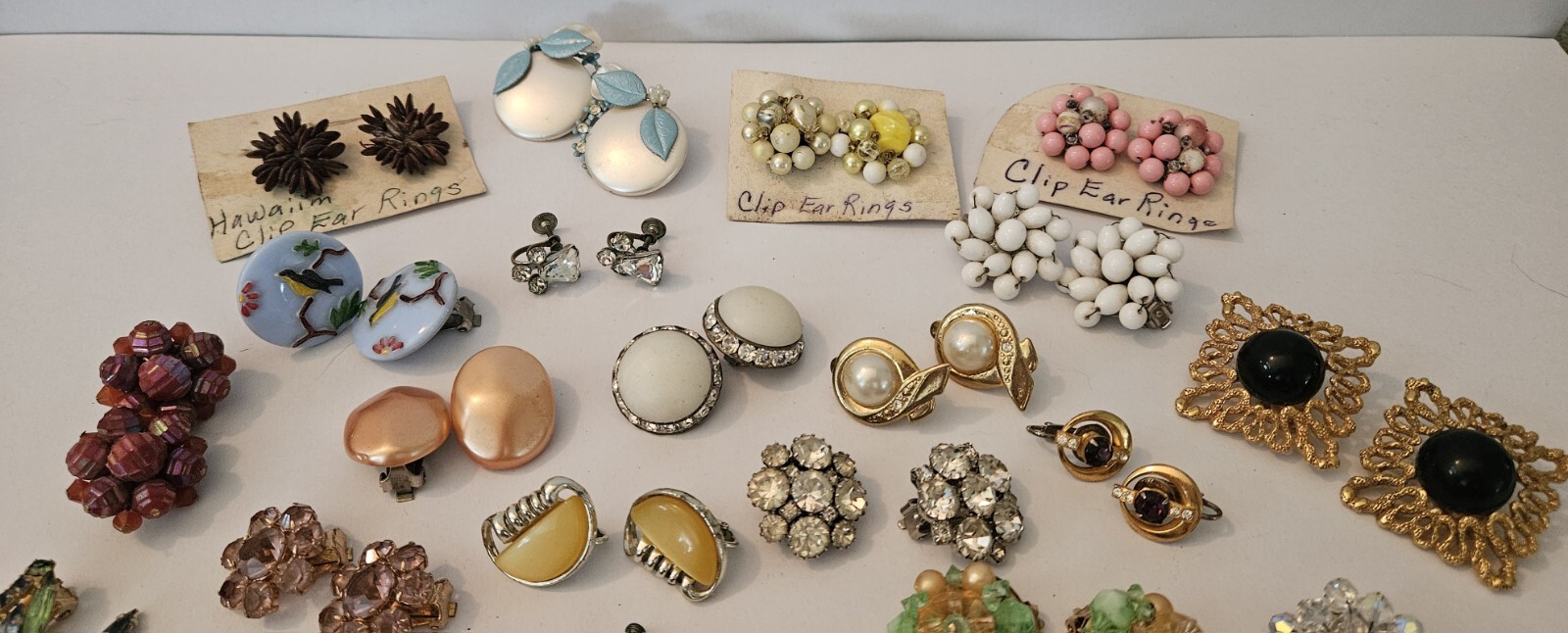 VTG Earrings Clip & Screwback Lot x33 Japan, Germany, Hong Kong Alice Caviness.