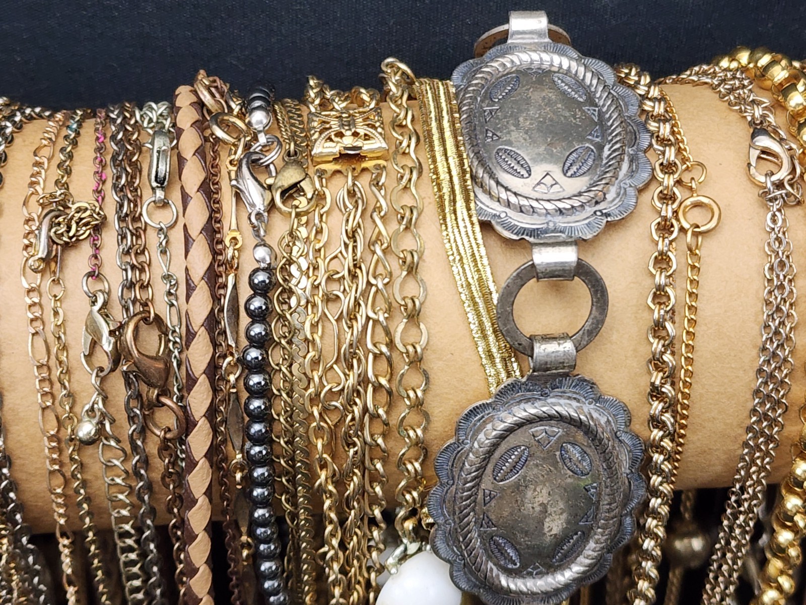 Estate Vintage Costume Jewelry Large Lot 6 LBS Over 100 Necklaces Retro