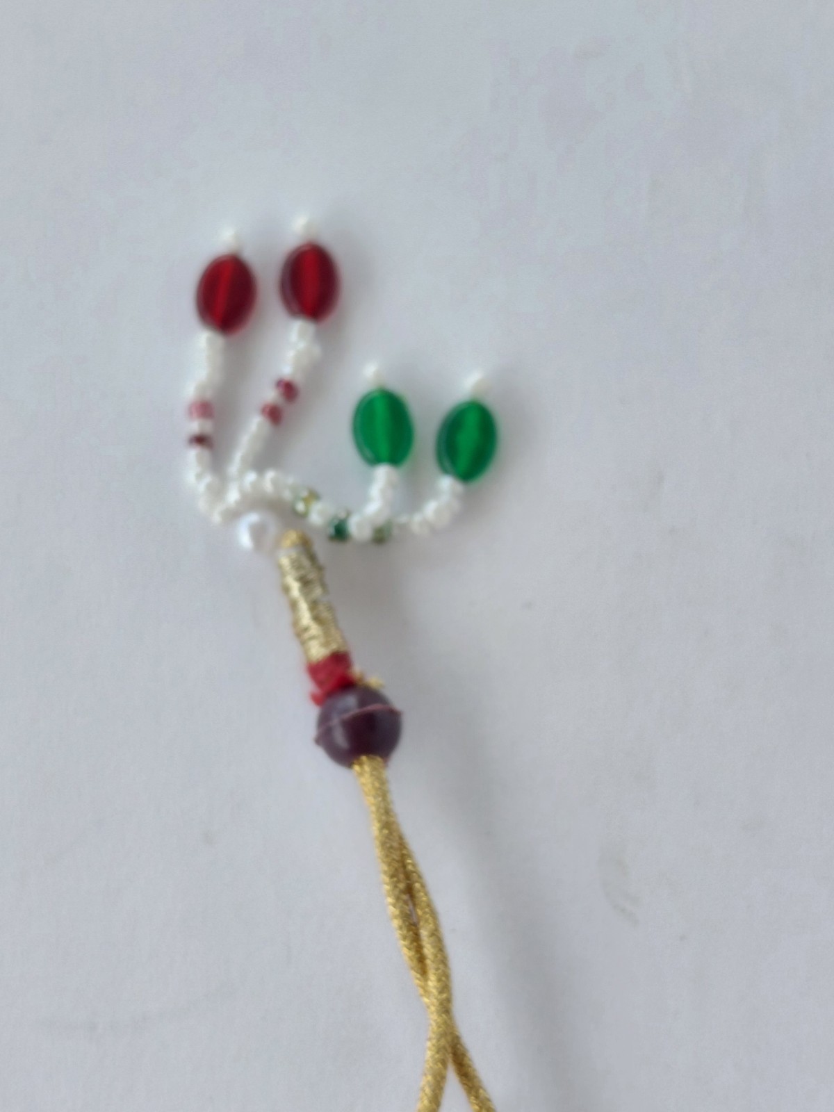 Vintage Necklace Indian Kundan Bridal Gold Tone Multicolor Stones Pearls Choker