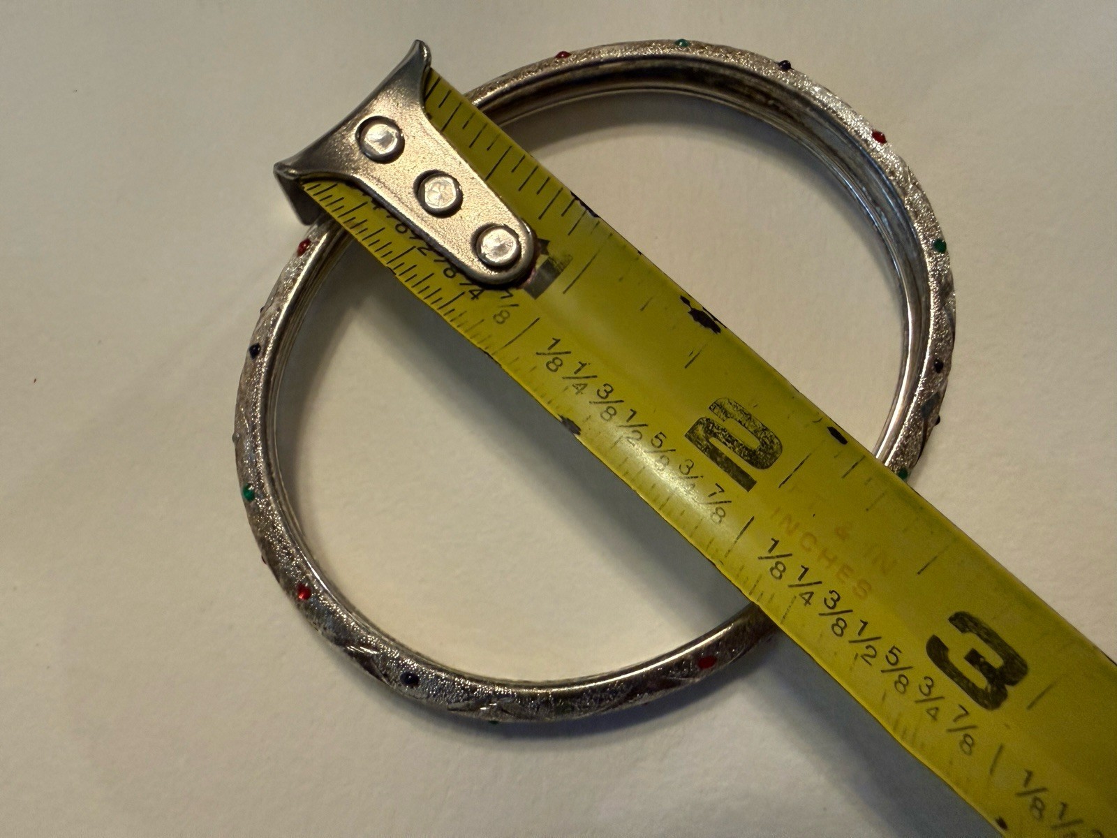VINTAGE STUNNING STERLING SILVER BANGLE BRACELET ~ 925