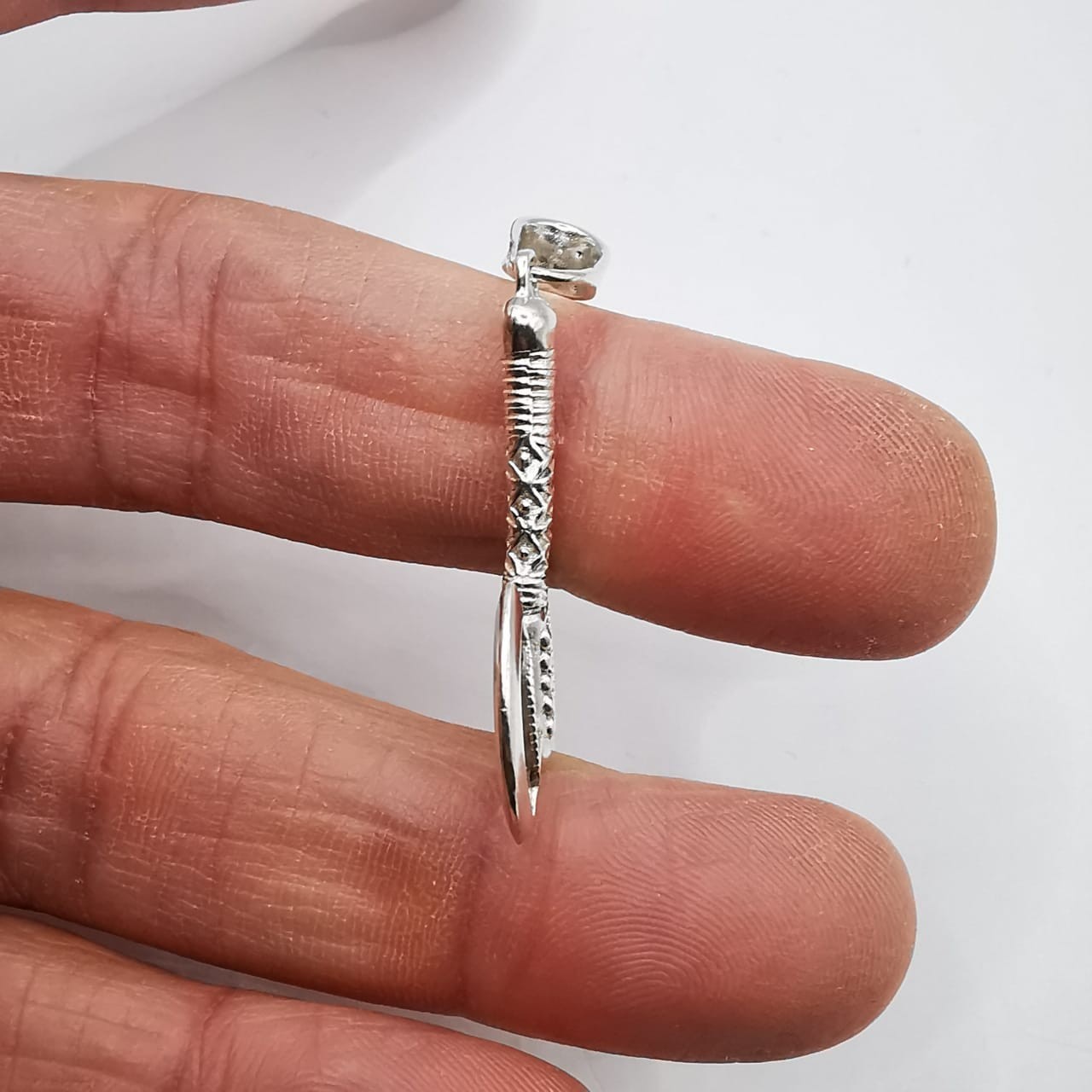 Vintage Pendant “Perun’s Axe ” made of 925 silver,sample,handmade, 4,23g