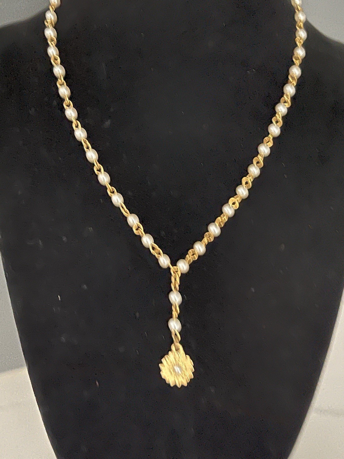Vintage Chain Beaded, Pendant, Y-Drop Necklace Mixed Lot of 4