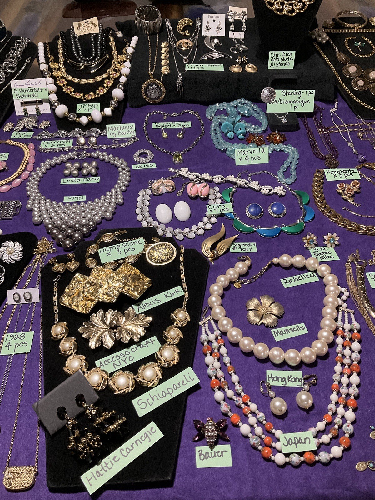 Vtg High End All Designer Signed Jewelry Lot 167 Pcs. All Wear Dior, Monet. ++