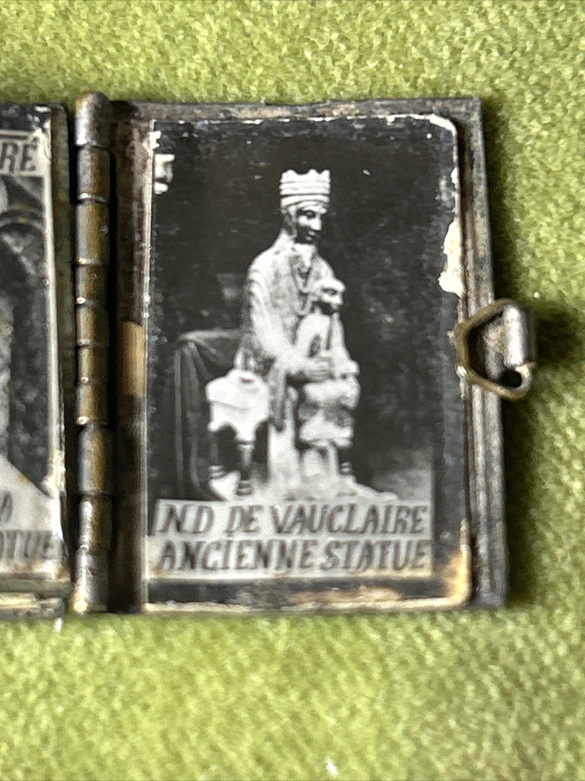 Vintage Silver French Monuments Pictures Book Tiny See Pictures Charm RARE