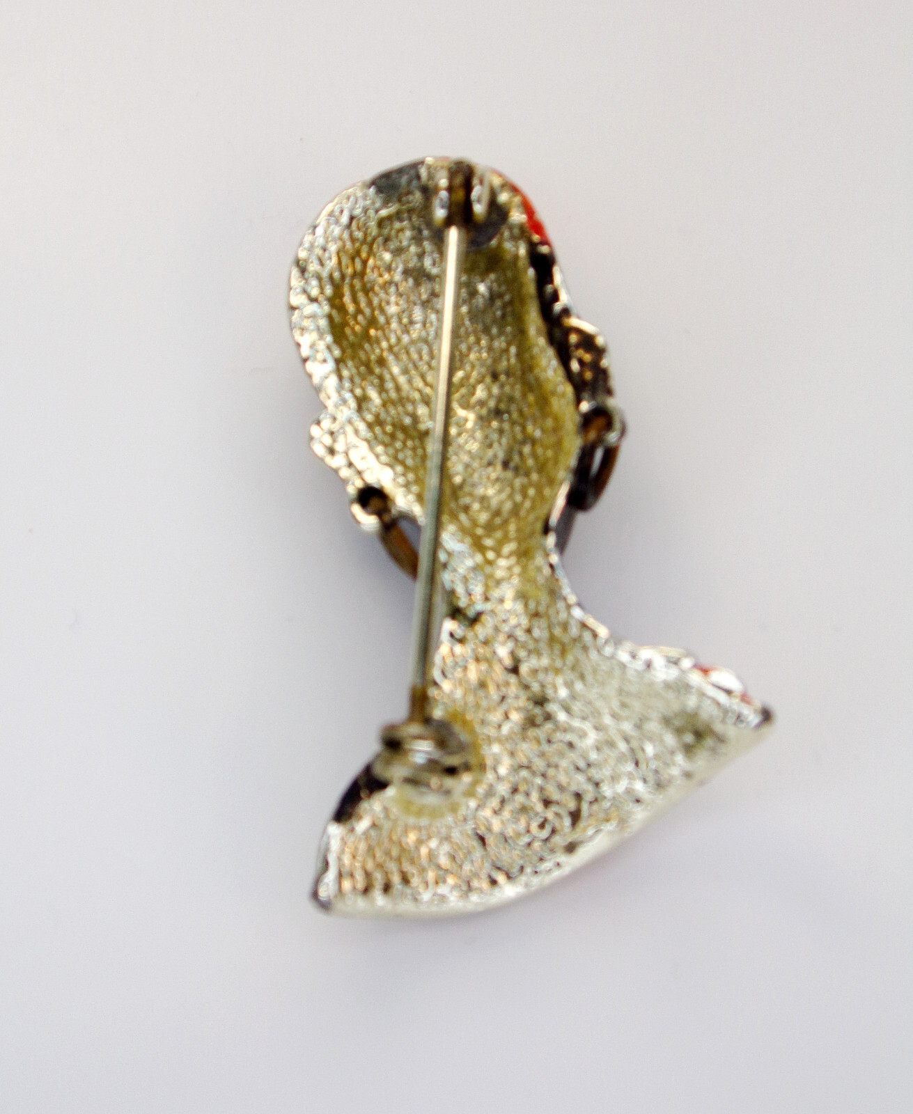 Vintage African Lady Brooch – Ethnic Pin Design, Unique Jewelry