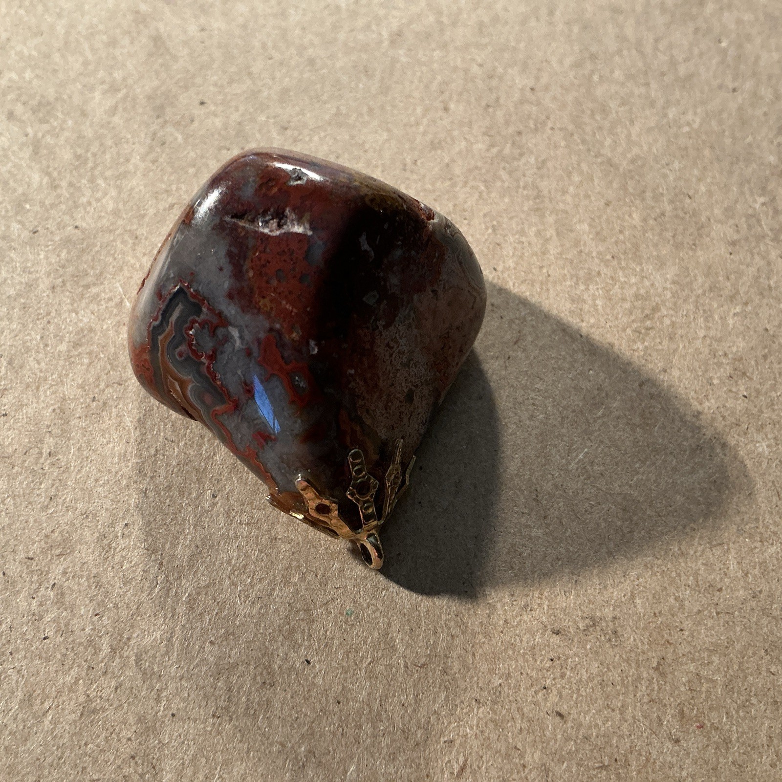 Vintage Jasper Agate Pendant