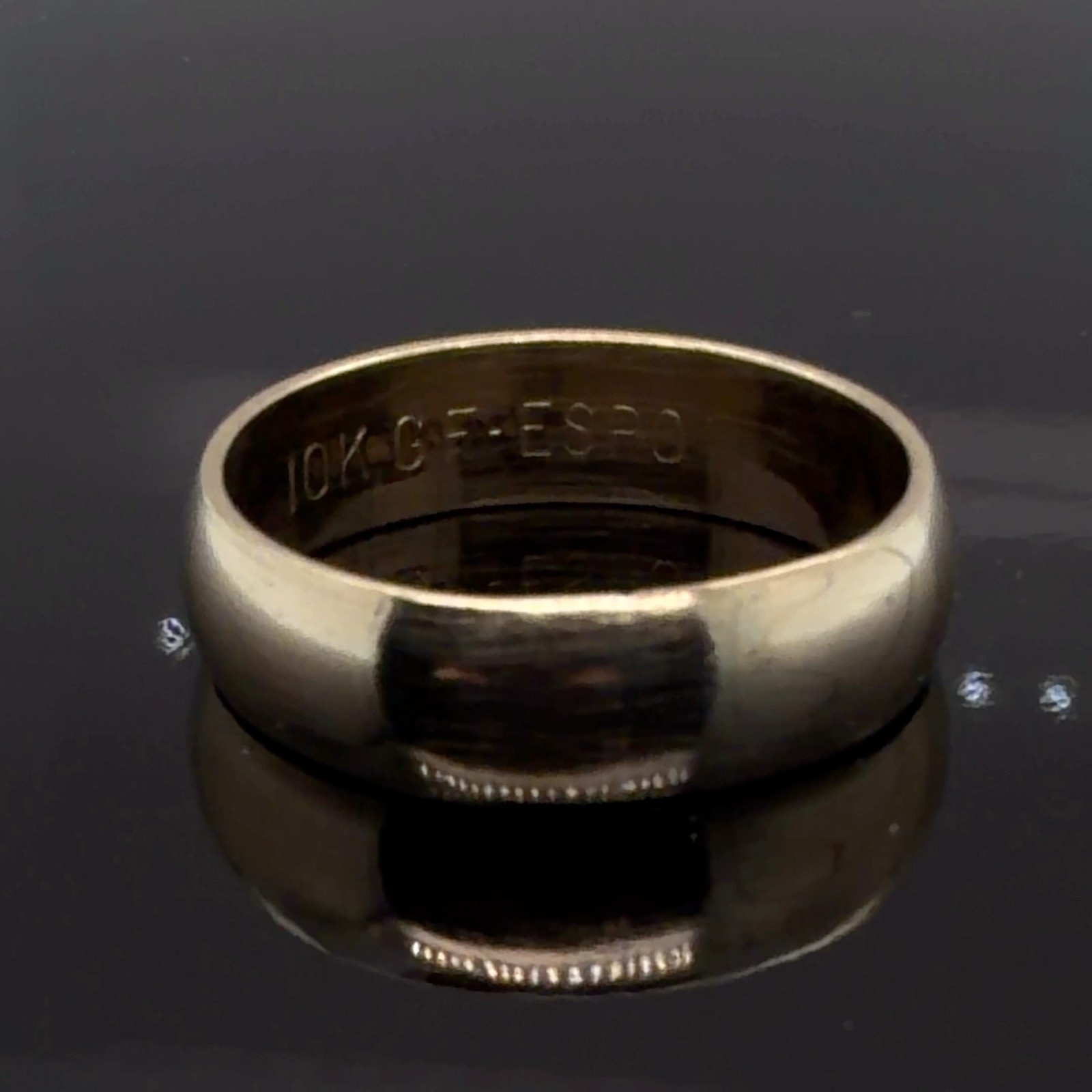10K Gold Filled 6mm Joseph Esposito (ESPO) Wedding Band Size 11, 4.4 Grams