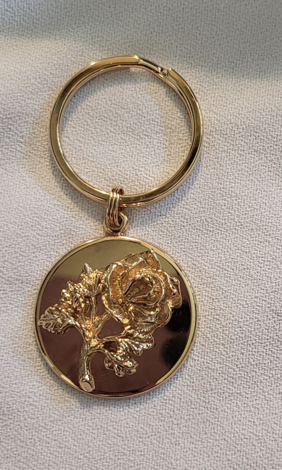 Avon 100 Year Anniversary 1986 Lot: Gold Jewelry Box, Rose Keychain, Brooch, Pin